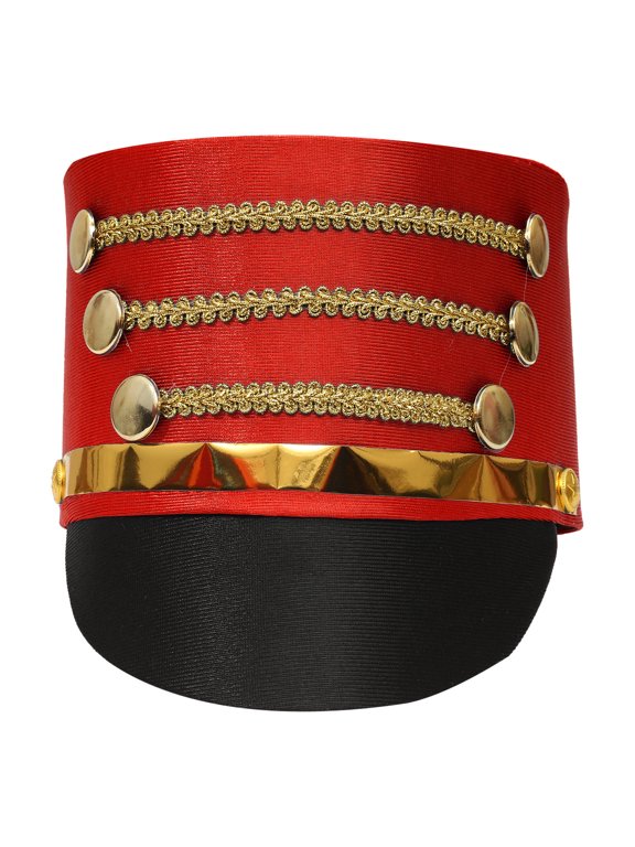 Deluxe Ringmaster Top Hat Conductor Hat Band Major Hat Orchestra Hat Party Red One Size