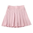 thumbnail image 1 of iiniim Girl's School Uniform Pleated Tennis Athletic A-Line Mini Skort Skater Scooters Skirts Size 2-11 Pink 4-5, 1 of 4