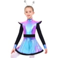thumbnail image 1 of iiniim Girls 2 Pcs Alien Dress Galaxy Robot Fancy Dress-Up School Alien Show A Line Tutu Dress with Hair Hoop Colorful 10, 1 of 6