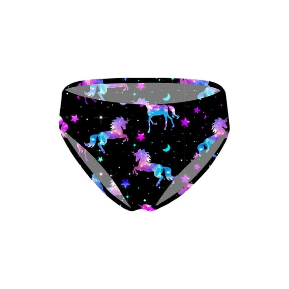 iiniim Girls Bikini Bottom Swim Triangle Briefs Quick Drying Swimwear for Teens Sports Underwear UPF 50+ Night Pegasus 6