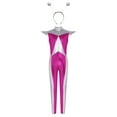 thumbnail image 1 of iiniim Girls Cap Sleeve Full Bodycon Jumpsuit Alien Robot Outfits with Hair Hoop for Stage Performance Hot Pink Silver 8, 1 of 6