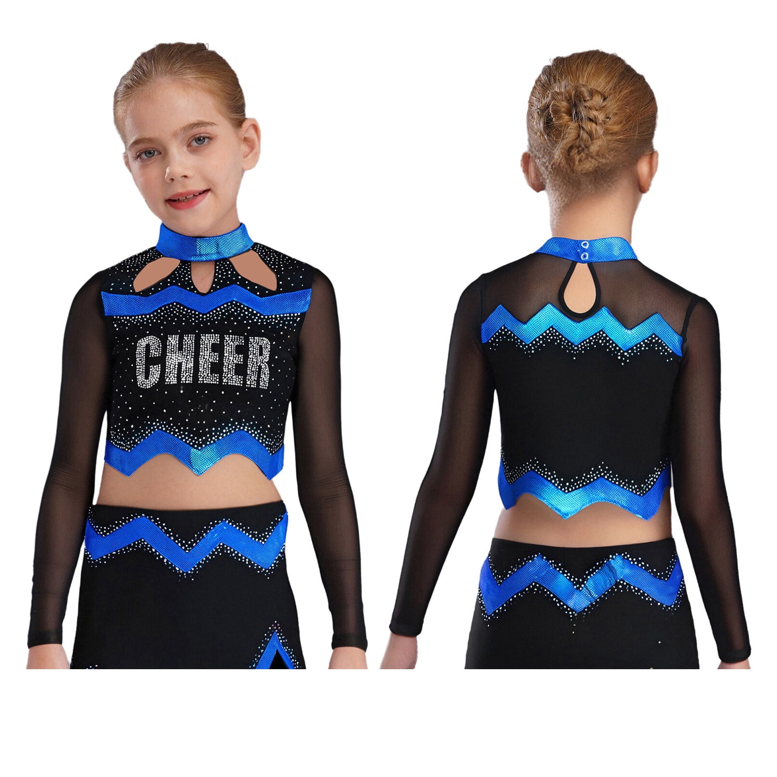 iiniim Girls Cheer Leader Team Uniform Ball Game Cheerleading Dance ...