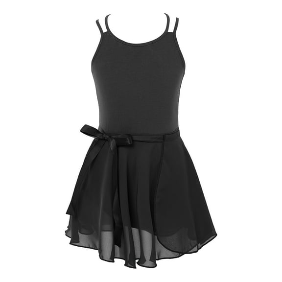 iiniim Girls Classic Ballet Dance Dress Ballerina Outfit Gymnastics Dancewear Sleeveless Tutu Skirted Leotard