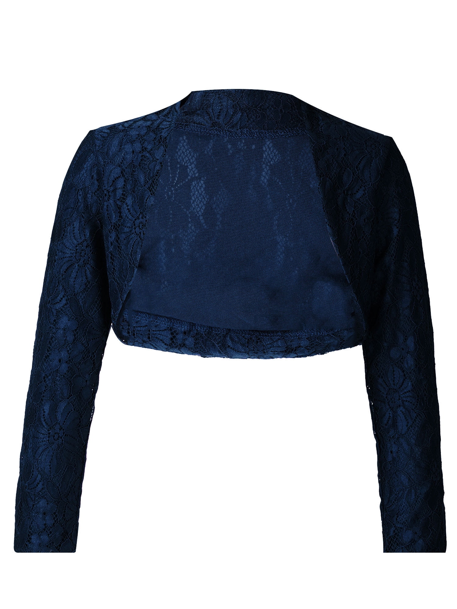 iiniim Girls Floral Lace Wedding Flower Girls Bolero Shrug Long Sleeves