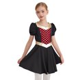 thumbnail image 1 of iiniim Girls Renaissance Victorian Short Sleeve Ruffled Royalty Princess Dress Black 10, 1 of 7