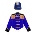 thumbnail image 1 of iiniim Girls Ringmaster Costumes 2Pcs Tassel Jacket with Hat Sets Halloween Outfits Party Royal Blue 8, 1 of 7