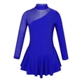 thumbnail image 1 of iiniim Girls' Roller Ice Figure Skating Dress Mock Turtleneck Sparkly Leotard Ballet Dance wear Royal Blue 6, 1 of 7