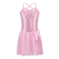 thumbnail image 1 of iiniim Girls Sequined Camisole Gym Ballet Dance Tutu Dress Sweetheart Ballerina Leotard Skirted Dancewear Costumes, 1 of 7