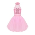 thumbnail image 1 of iiniim Girls Sequins Mock Neck Ballet Tutu Dress Gymnastic Leotard Skirt Ballerina Dancewear, 1 of 7