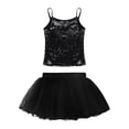 thumbnail image 1 of iiniim Girls Shiny Ballet Dance Dress Camisole Gymnastics Skirted Leotard with Tutu Dress 6-16, 1 of 7