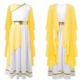 thumbnail image 1 of iiniim Girls Sleeveless Gown Tulle Princess Dress Performance Yellow 14, 1 of 7