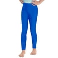 thumbnail image 1 of iiniim Girls Solid Color Athletic Leggings Yoga Workout Pants Kids Dance Performance Royal Blue 14, 1 of 7