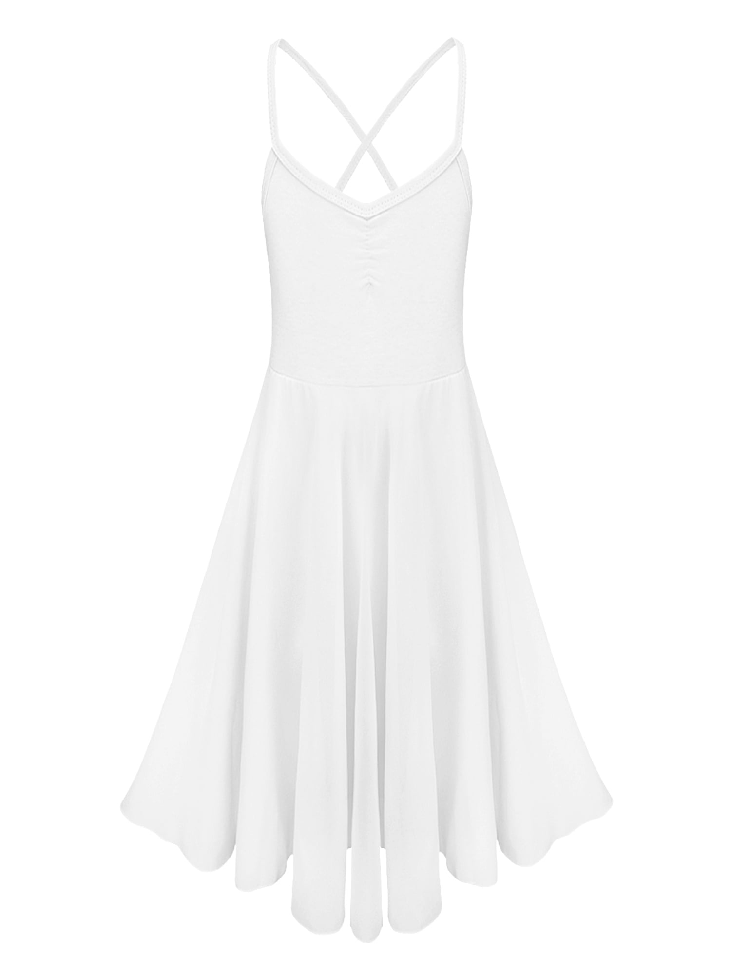 Kids Girl Ballet Lyrical Dance Dress Color Block Mesh Split Gymnastics Leotard With Skirt Ice Skating Contemporary Dance Costume – Buy The Best Products In The Online Store - Foto 11