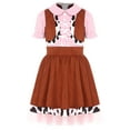 thumbnail image 1 of iiniim Girls Western Costume Cowgirls Dress for Halloween Cosplay Dress-up Party Pink 6, 1 of 7