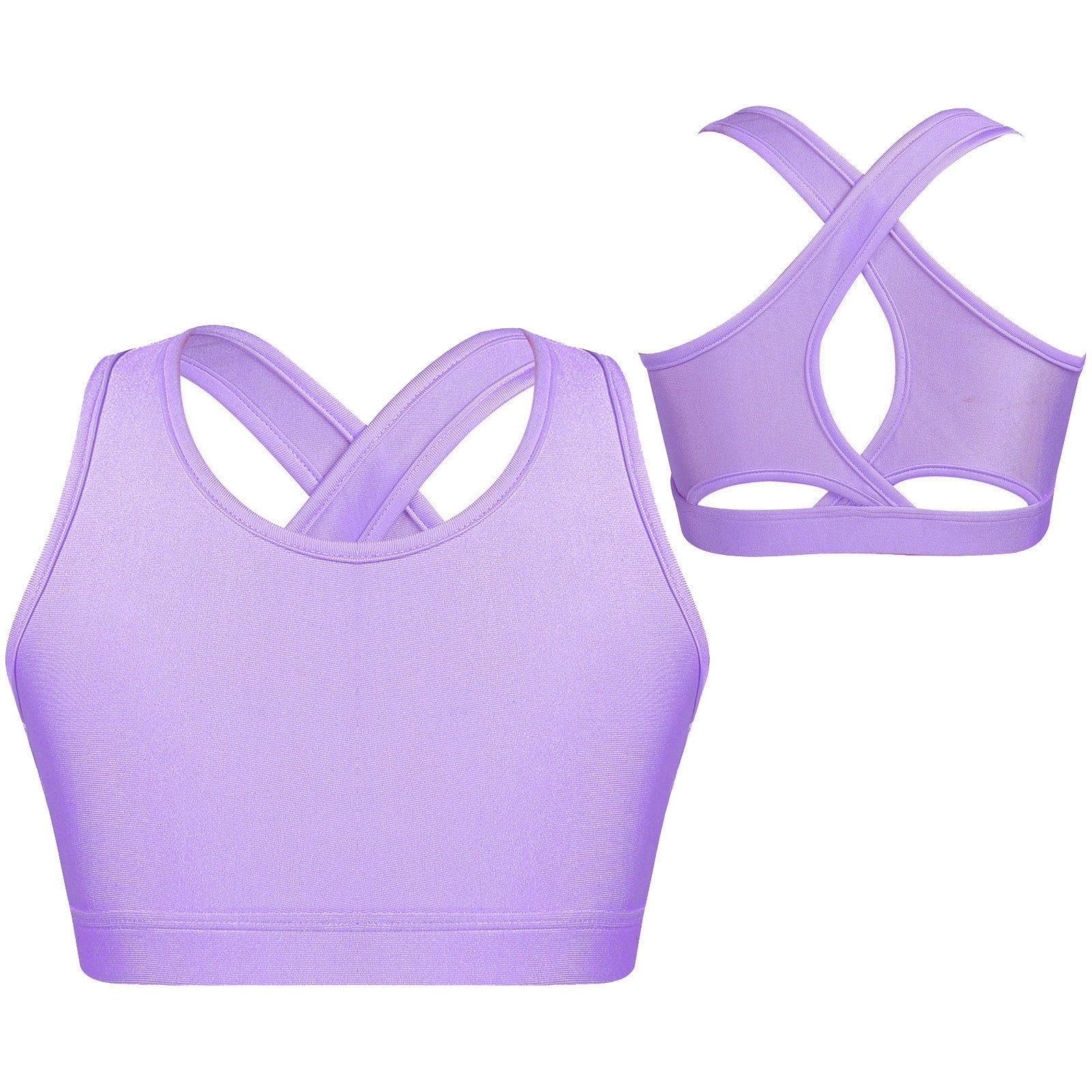 iiniim Girls Workout Athletic Sports Bras Criss Cross Yoga Ballet Dance ...