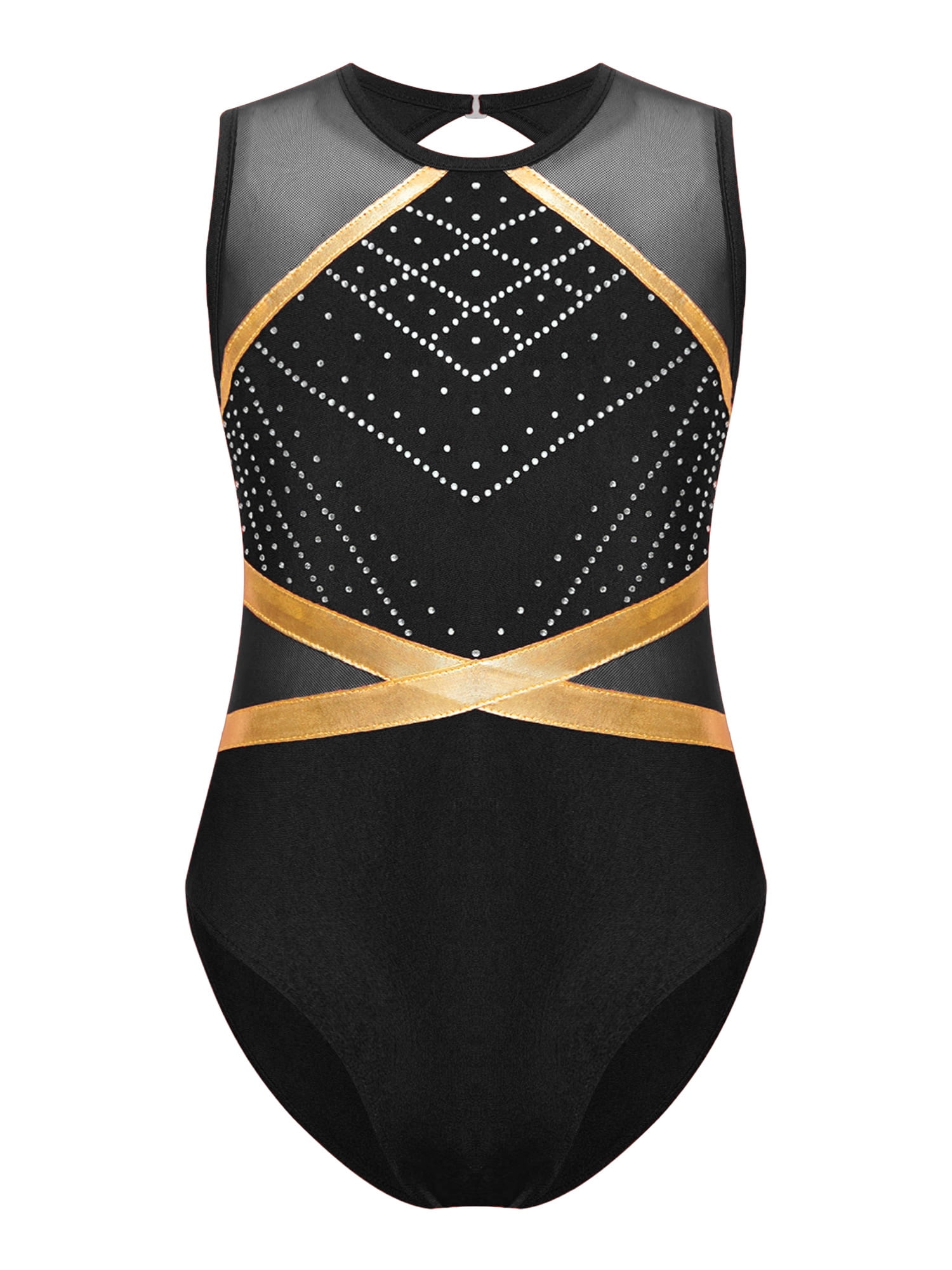 iiniim Gymnastics Leotards for Girls One Piece Sparkle Sleeveless Dance ...