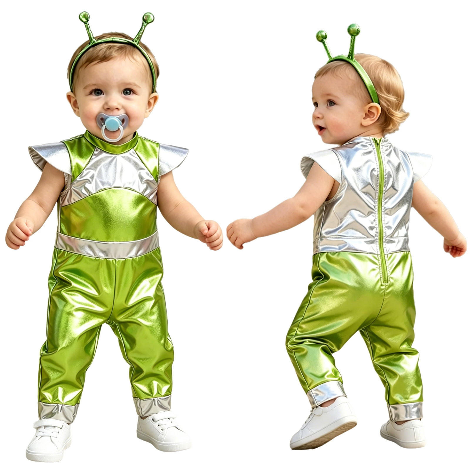 iiniim Infant Futuristic Alien Bodysuit Holographic Space Suit ...