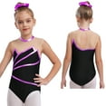 thumbnail image 1 of iiniim Kids Ballet Dance Leotard Girls Mock Neck Sleeveless Bodysuit Tumbling Suit Gymnastic Purple 14, 1 of 7