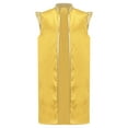 thumbnail image 1 of iiniim Kids Boys Arabian Prince Coat Satin Open Front Vest Long Jacket Halloween Cosplay Yellow 16, 1 of 7