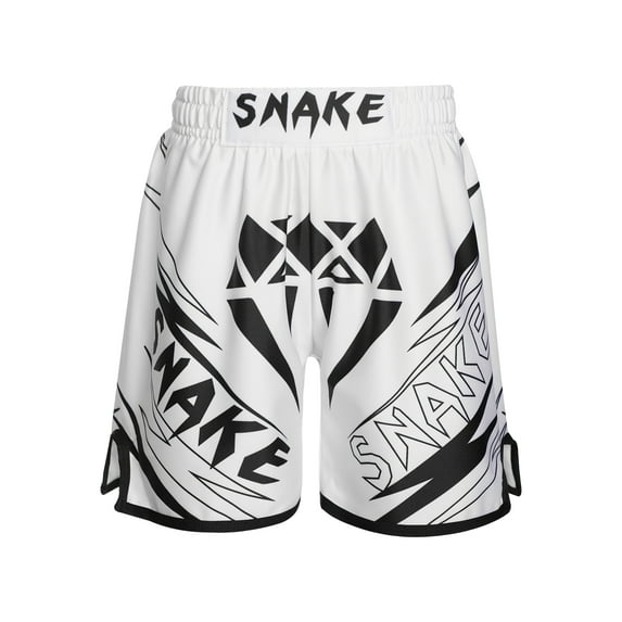 iiniim Kids Boys Muay Thai Shorts Boxing Kickboxing MMA Training Trunk Satin Fight BJJ Grappling Shorts Bottoms Type J 15-16