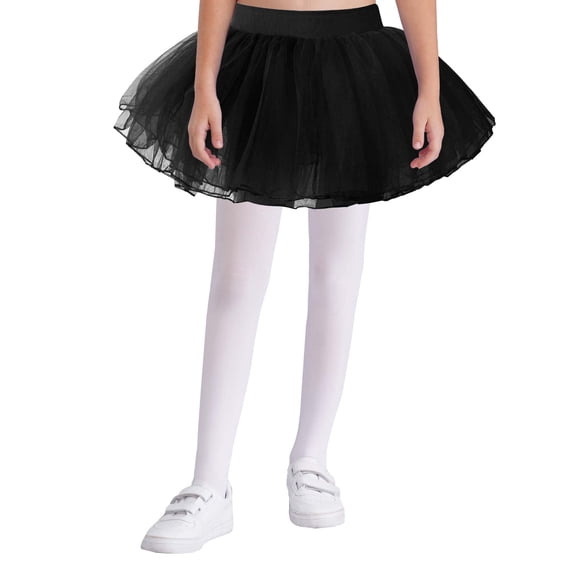 iiniim Kids Girls 4 Layers Tulle Tutu Skirt Ballerina Ballet Tutus Dress Festival Party Performance Costume
