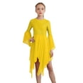 thumbnail image 1 of iiniim Kids Girls Asymmetrical Liturgical Praise Dance Sequins Worship Tunic Celebration of Spirit Dress Yellow 6, 1 of 7