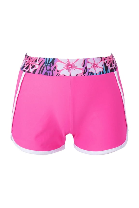 Kids Girls Beach Swimwear Trunks Holiday Swimming Surfing Board Shorts Bottoms 4-16 Gardenia Rose 12