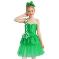 thumbnail image 1 of iiniim Kids Girls Christmas Elf Candy Cane Sequins Ballet Tutu Dance Dress Holiday Party Dress Up Green 10, 1 of 7