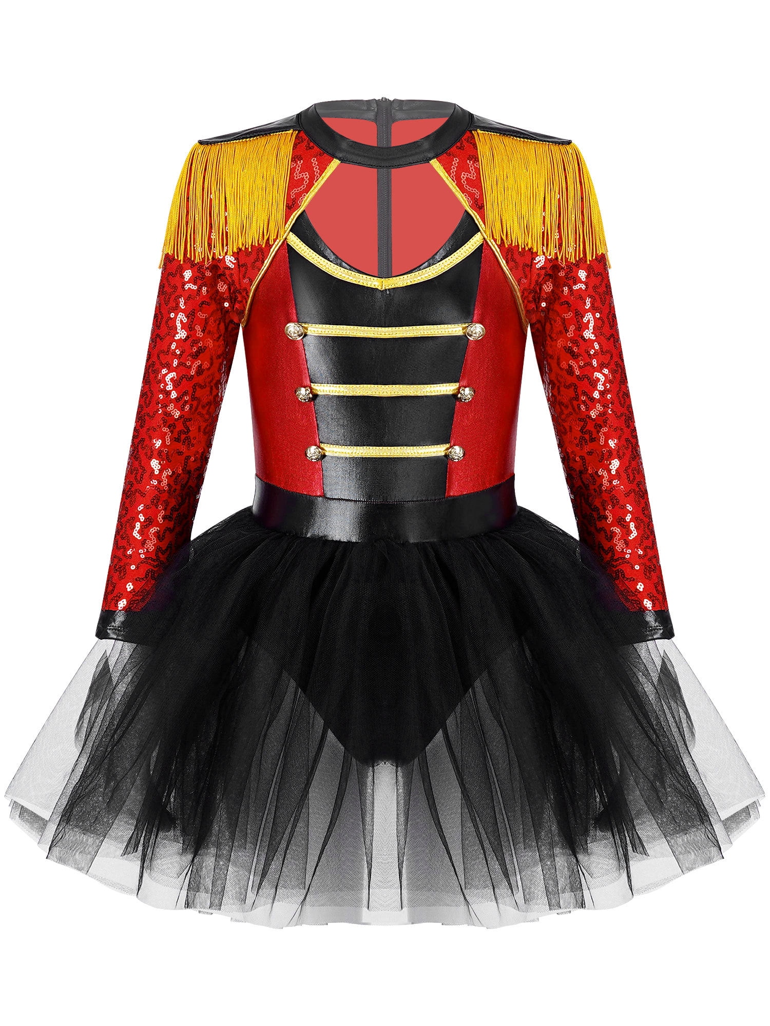  inhzoy Girls Circus Ringmaster Costume Chrismas Dress