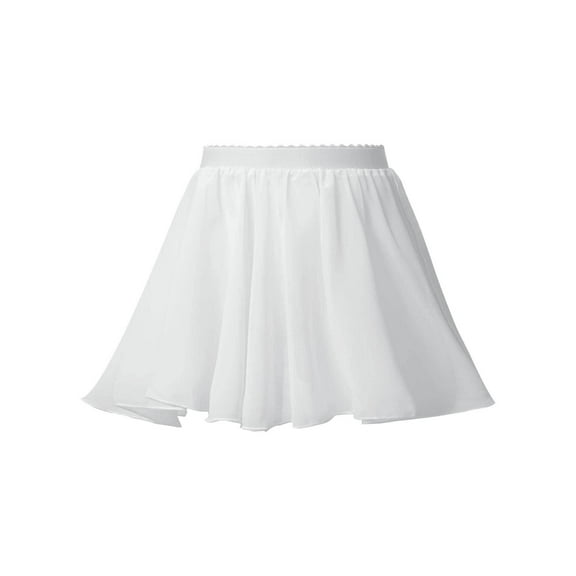 iiniim Kids Girls Faux-Wrap Skirt Ballet Leotard Dance Pull-On Wrap Dress Toddler Chiffon Skating Tutu Outfits