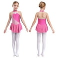 thumbnail image 1 of iiniim Kids Girls Figure Ice Skating Sequin Dance Dress Sleeveless Mesh Tutu Dress Pink 6, 1 of 7