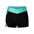 thumbnail image 1 of iiniim Kids Girls Gymnastics Dance Sport Athletic Booty Shorts Stretchy Tights Activewear Blue Green 8, 1 of 7