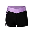 thumbnail image 1 of iiniim Kids Girls Gymnastics Dance Sport Athletic Booty Shorts Stretchy Tights Activewear Lavender 6, 1 of 7