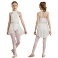 thumbnail image 1 of iiniim Kids Girls Halter Lace Printed Leotard Gymnastic Figure Ice Skating Ballet Dance Dress Size 6-16 Ivory 8, 1 of 7