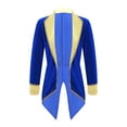 thumbnail image 1 of iiniim Kids Girls Lapel Collar Long Sleeves Swallow-Tailed Tuxedo Coat for Party Performance Royal Blue 6, 1 of 7