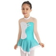 thumbnail image 1 of iiniim Kids Girls Long Sleeve Skirted Leotards Ballet Figure Ice Skating Dance Dress 6-16, 1 of 7