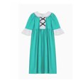 thumbnail image 1 of iiniim Kids Girls Medieval Princess Dress-up Lace Collar A Line Maxi Gown Dress Green 14, 1 of 4