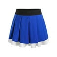 thumbnail image 1 of iiniim Kids Girls School Uniform Cheerleading Performance Skorts Skater Tennis Scooter Pleated Skirts Blue 10, 1 of 7