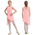 thumbnail image 1 of iiniim Kids Girls Sequin Flower Ballet Lyrical Dress Contemporary Dancewear Pink 8, 1 of 7