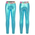thumbnail image 1 of iiniim Kids Girls Shiny Metallic Leggings Dance Pants Gymnastics Stretch Footless Tights Yoga Pants, 1 of 7