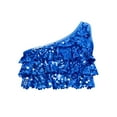 thumbnail image 1 of iiniim Kids Girls Shiny Sequins Crop Top for Jazz Hip Hop Street Dance Perfotmance Competition Royal Blue 14, 1 of 7