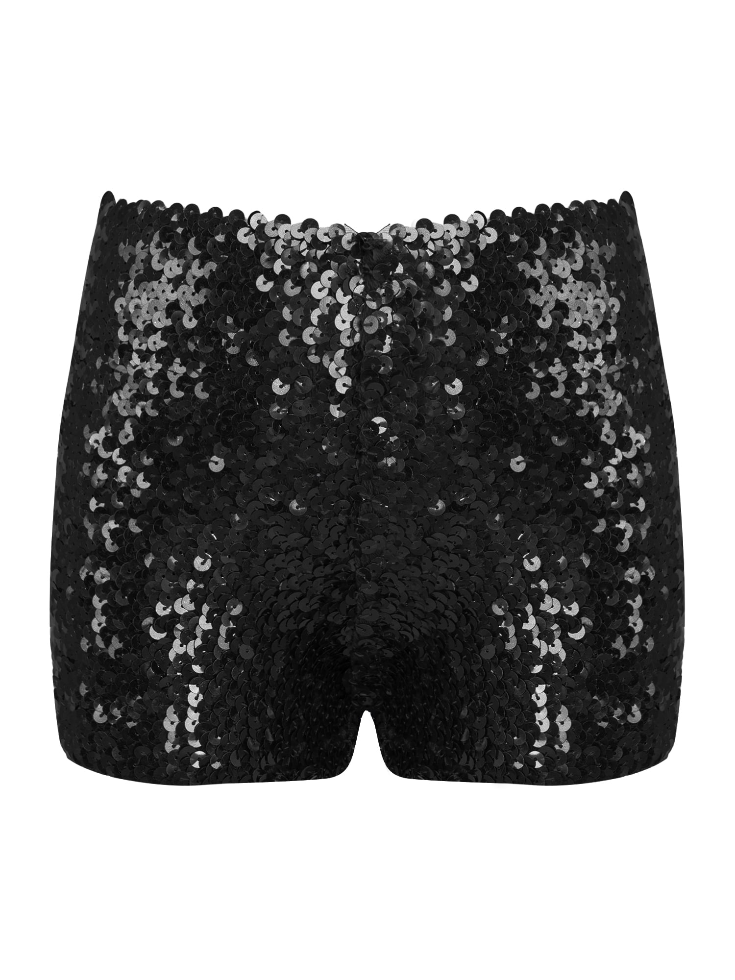 iiniim Kids Girls Shiny Sequins Dance Shorts Stage Performance Booty BoyCut Gymnastic Sports