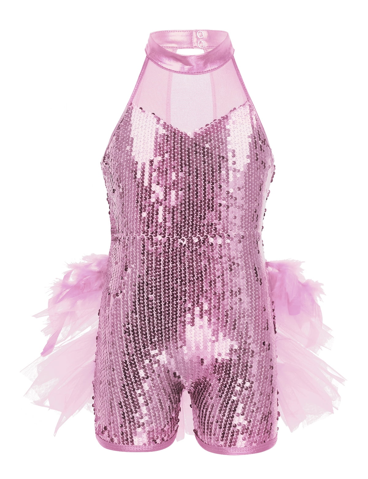 Combinaison Pailletée Pour Fille – Justaucorps Noël Danse Gymnastique – Velours évasé – Tailles 5-16 Ans - 12