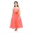 thumbnail image 1 of iiniim Kids Girls Spaghetti Straps Rhinestone Bodice Bowknot Back Ruffle Hem Dress Wedding Flower Girl Dress, 1 of 7