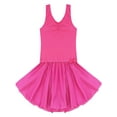 thumbnail image 1 of iiniim Kids Girls V-neck Shiny Dancer Pattern Ballet Dancewear Athletic Leotard Tutu Dress Gymnastic Unitard, 1 of 7