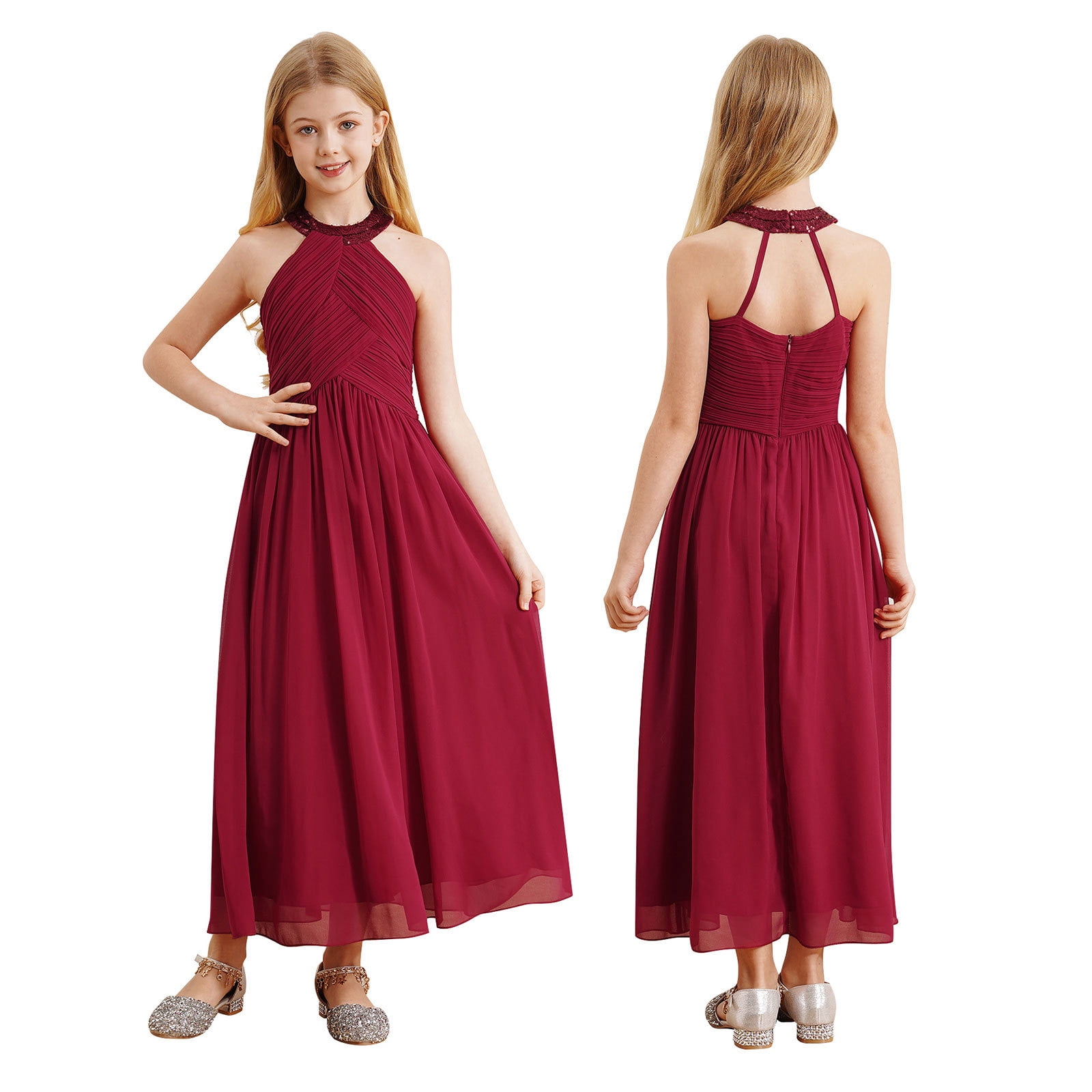 ZDHoor Kids V-Neck Princess Flower Girl Dress Bridesmaid Wedding Birthday Party Pageant Ball Gown Hot Pink 10 8b85ee6a 4aeb 4223 8c9c 5f93dbfbe303.c6038fe79625a45d5494cc5d4b51c33d