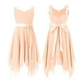 thumbnail image 1 of iiniim Kids Shiny Rhinestone Ball Gown Chiffon Wedding Flower Girls Dress Size 6-16 Coral Pink 8, 1 of 7