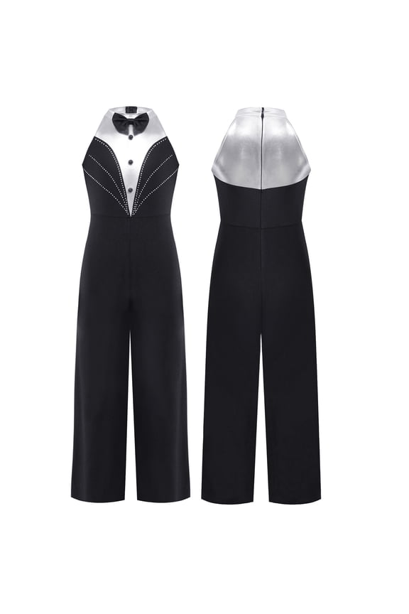 Leotards for Girls Gymnastics Dance Bodysuit Sparkle Unitard Jazz Latin Modern Competition Black 12