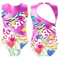 thumbnail image 1 of iiniim Little Girls Summer Sleeveless Swimsuit Active Swimming Bathing Suit One Piece Ballet Leotard, 1 of 7