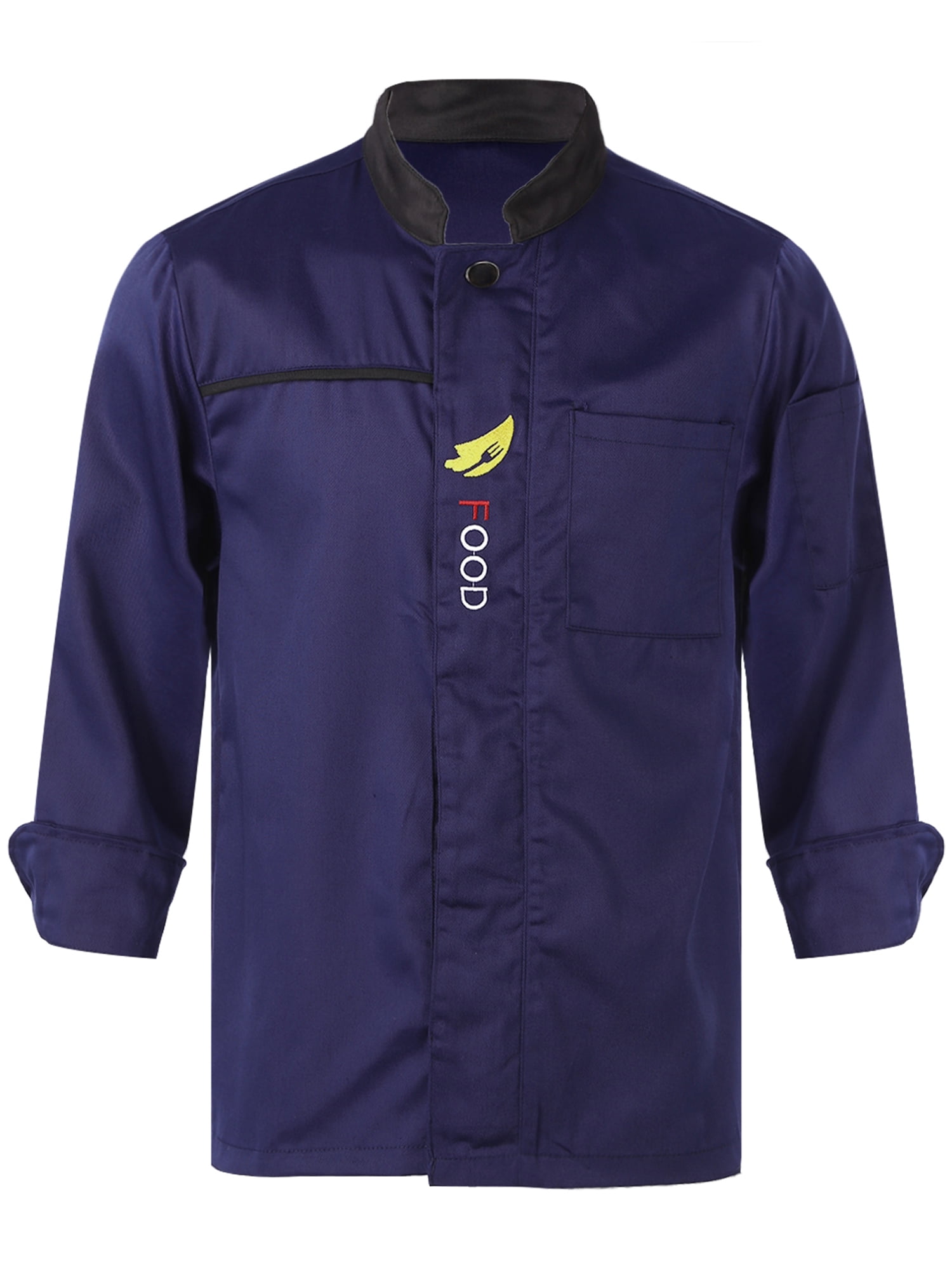 iiniim Men Chef Jacket Chef Coat Jacket Chef Uniform Short or Long ...